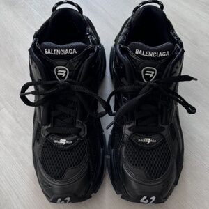 Black Balenciaga Runner Sneakers Size 9